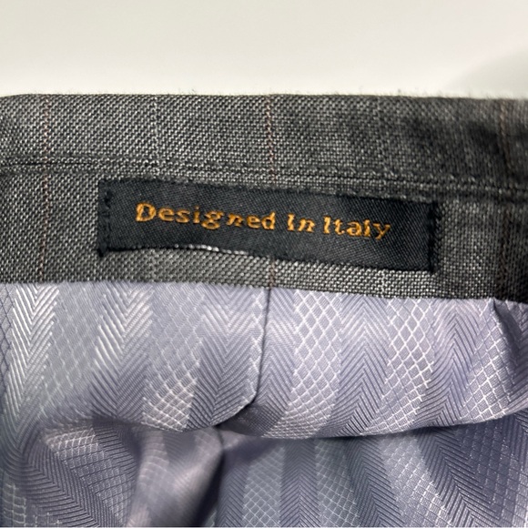 Vince Glen Plaid Suit Men’s 48L Designed In Italy Gray Pants 43 Easily Tailored - Picture 9 of 16